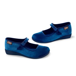 Chocolaticas®  Curacao Blue Women's Mary Jane Flat